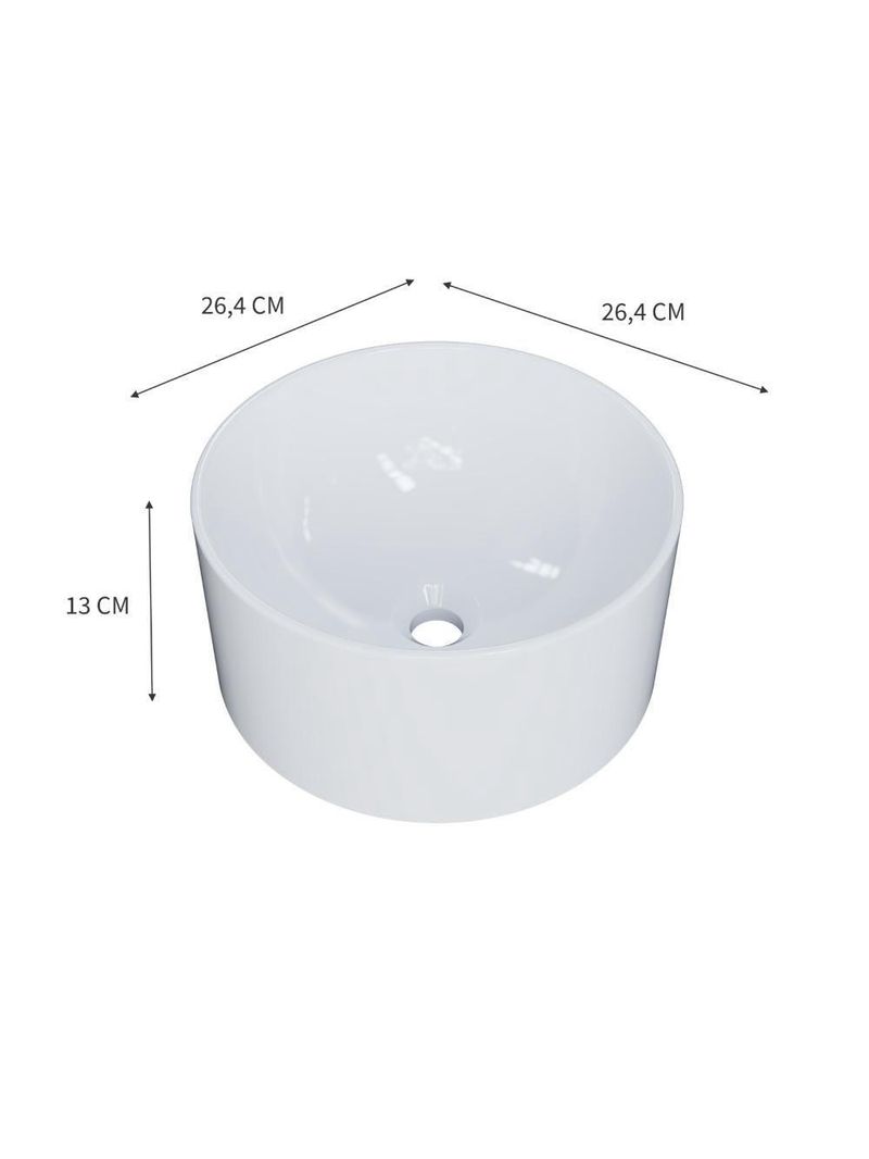 Cuba De Apoio Redonda Bl30w Branca Branco Gel