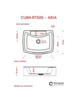 Cuba Apoio Retangular Rt50w Colorida Preto