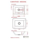 Cuba Apoio Retangular Rt45w Colorida Branco