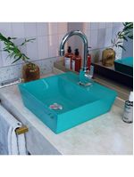 Cuba Apoio Angular Quadrada Volcano Aq33w Azul Turquesa Azul Turquesa