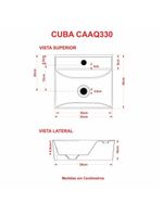 Cuba Apoio Angular Quadrada Volcano Aq33w Bege Bege