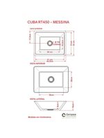 Cuba Apoio Retangular Rt45w Colorida Bege
