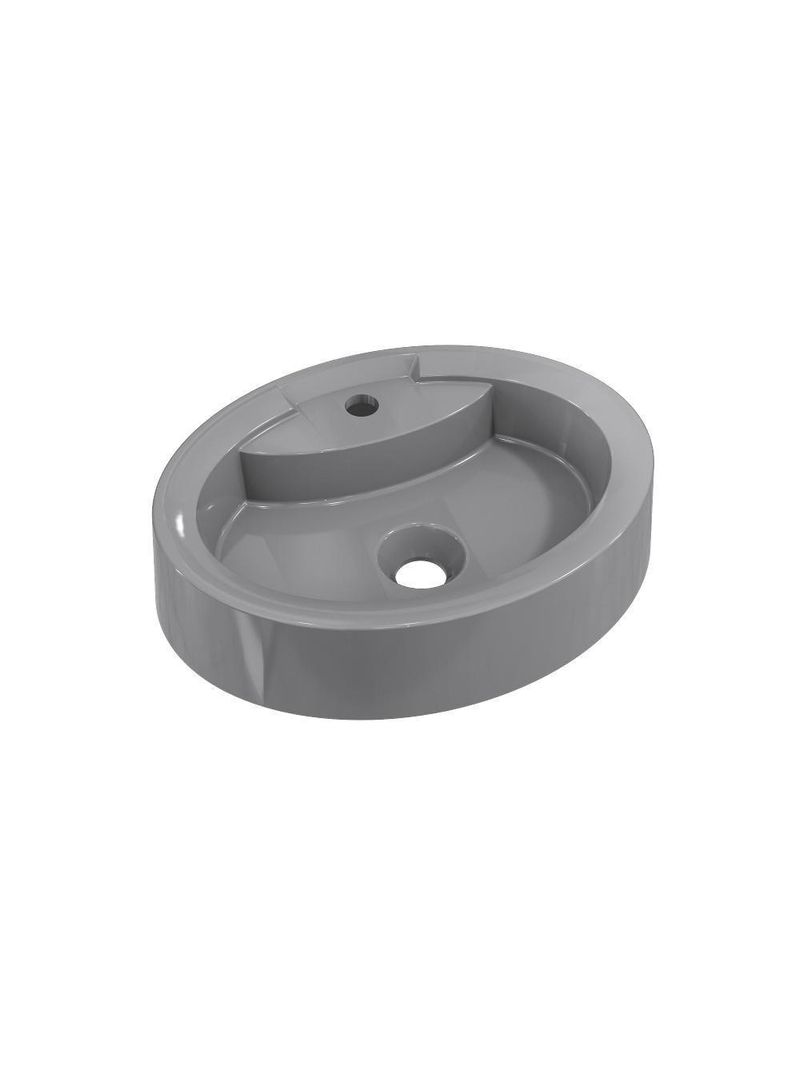 Cuba Apoio Oval Onix O43w Colorida Cinza