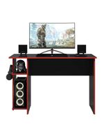 Escrivaninha Gamer West Preto Vermelho