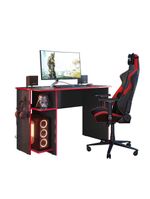 Escrivaninha Gamer West Preto Vermelho