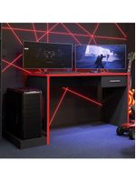 Escrivaninha Gamer Ellenge Preto Vermelho