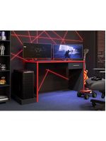 Escrivaninha Gamer Ellenge Preto Vermelho