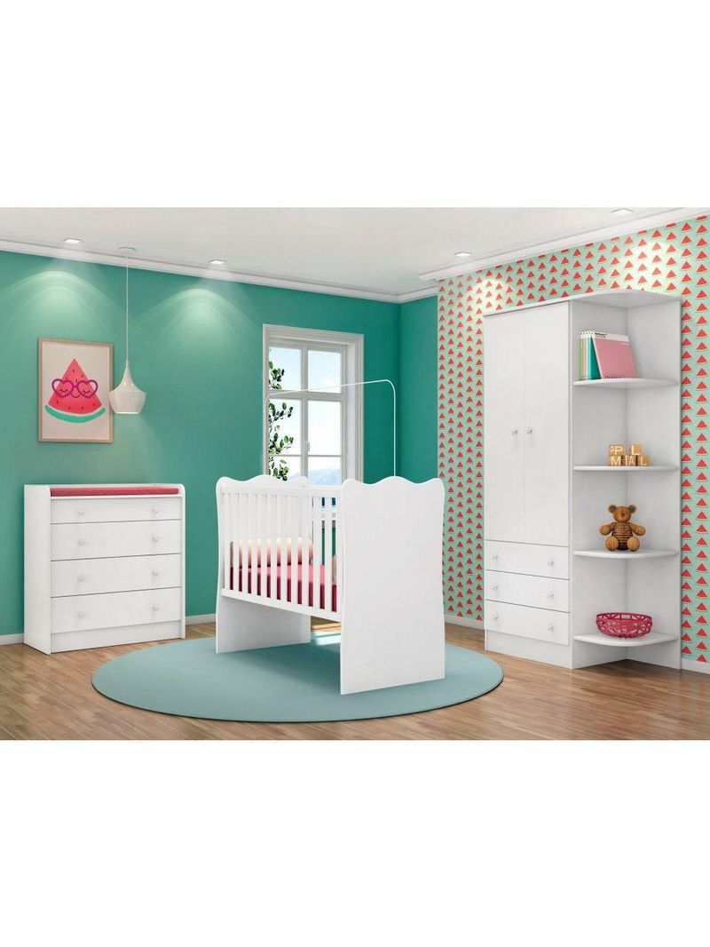 Quarto De Bebê York Branco