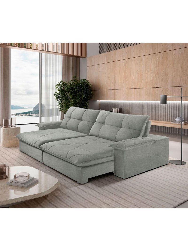 Sofá Gaia Linho 02 Módulos 80 Cm B25cm Meu Sofá Online A230 Linho Cinza