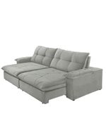 Sofá Gaia Linho 02 Módulos 80 Cm B25cm Meu Sofá Online A230 Linho Cinza