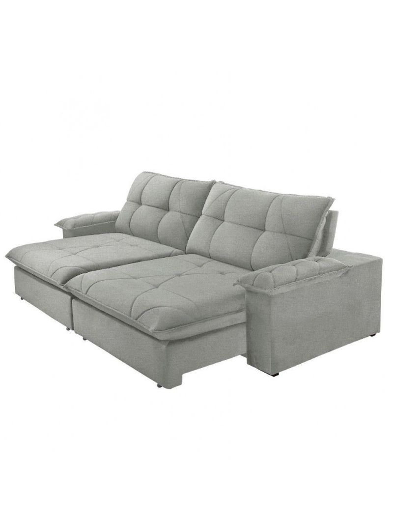 Sofá Gaia Linho 02 Módulos 80 Cm B25cm Meu Sofá Online A230 Linho Cinza