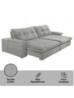 Sofá Gaia Linho 02 Módulos 80 Cm B25cm Meu Sofá Online A230 Linho Cinza