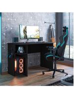 Escrivaninha Para Escritório Ou Gamer Preto Fosco Qmovi