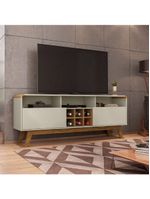 Rack Para Até 65\" Larimar Bechara Off White C/Cinamomo