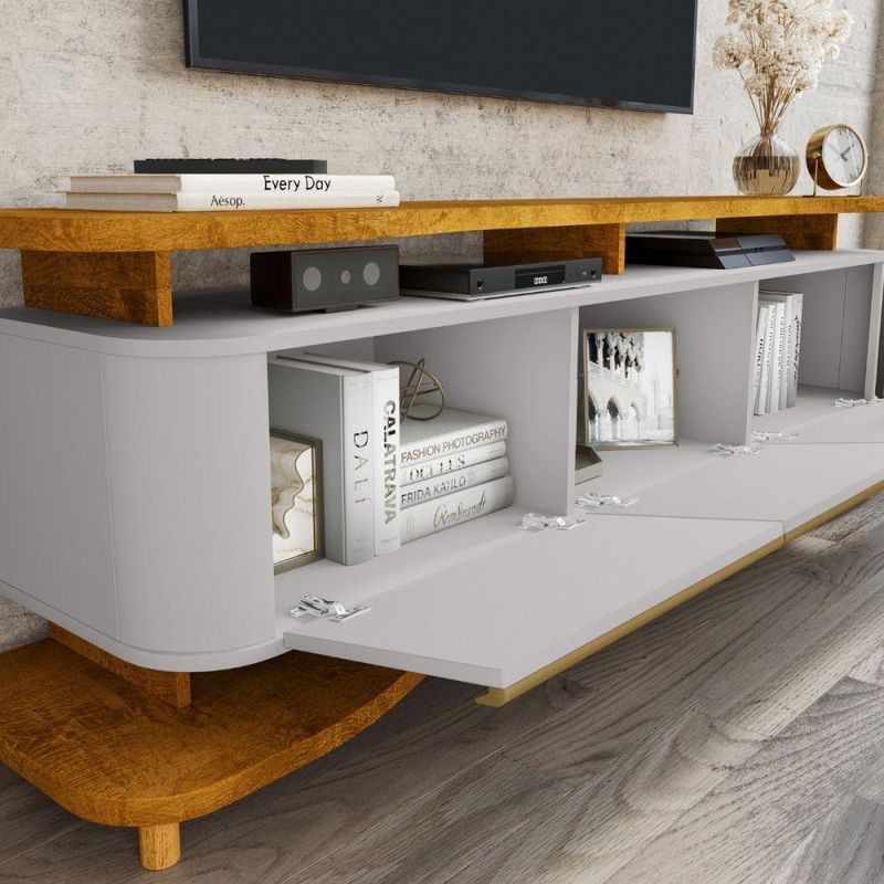 Rack Guararapi Para Até 75 Polegadas Naturalle Off White