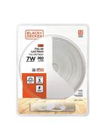Kit fita led neon 220v 6500k 7w plug 5m ip65 black+decker