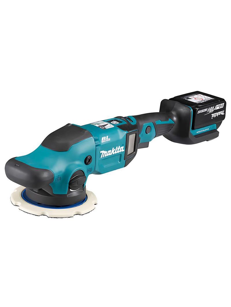 Lixadeira politriz rotorbital 125mm sem fio 18v com 2 baterias carregador bolsa dpo500rte makita