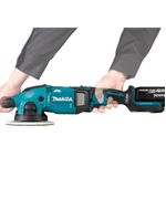 Lixadeira politriz rotorbital 125mm sem fio 18v com 2 baterias carregador bolsa dpo500rte makita