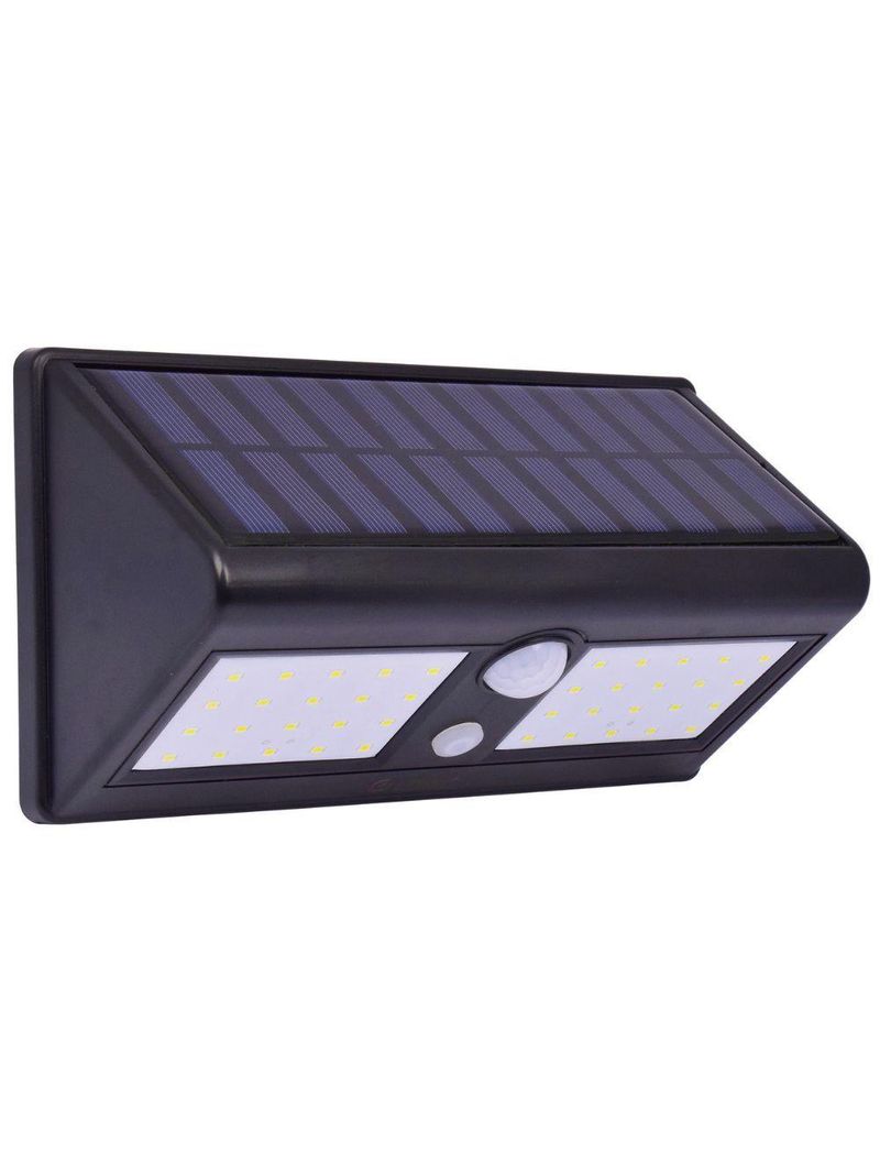 Luminária led solar parede 8w 300lm liege