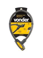 Cadeado para bicicleta 60cm plastificado vonder