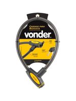 Cadeado para bicicleta 60cm plastificado vonder