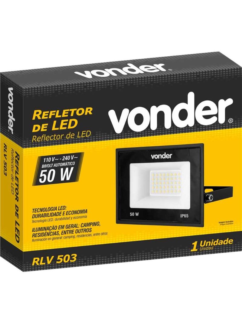 Refletor led 50w bivolt rlv503 vonder