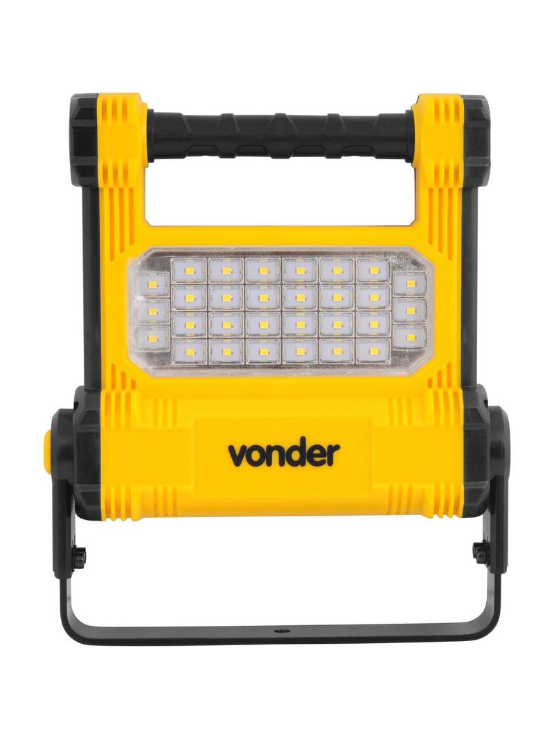 Refletor recarregável vonder led smd 10w rrv010