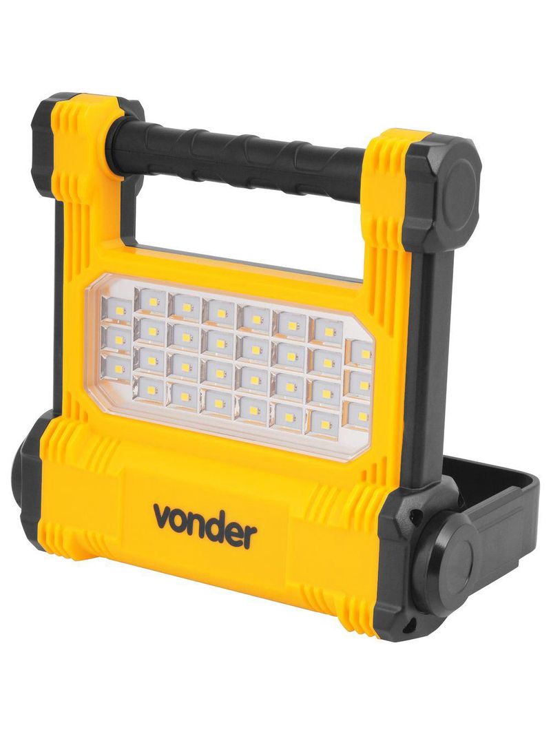 Refletor recarregável vonder led smd 10w rrv010
