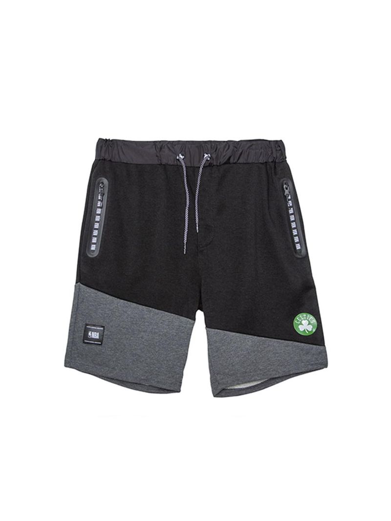 Bermuda de moletom masculina boston celtics preta n488a - nba