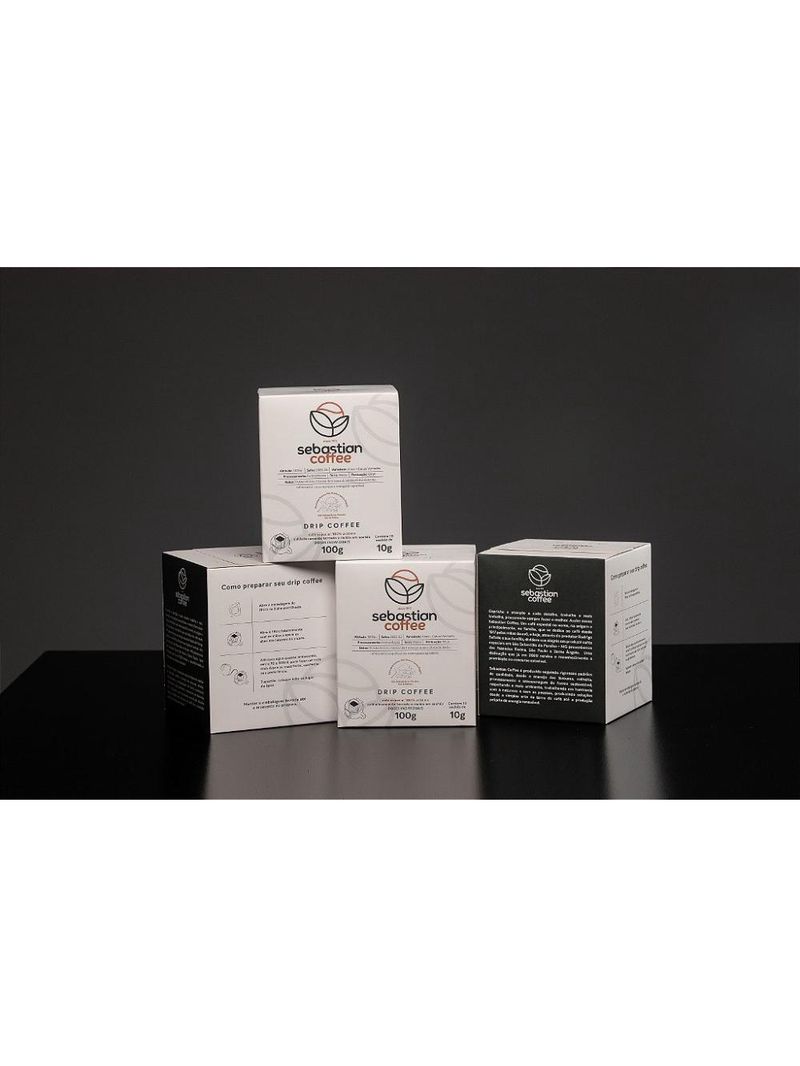 Kit drip coffee - sebastian coffee - 40 sachês (4 caixas)