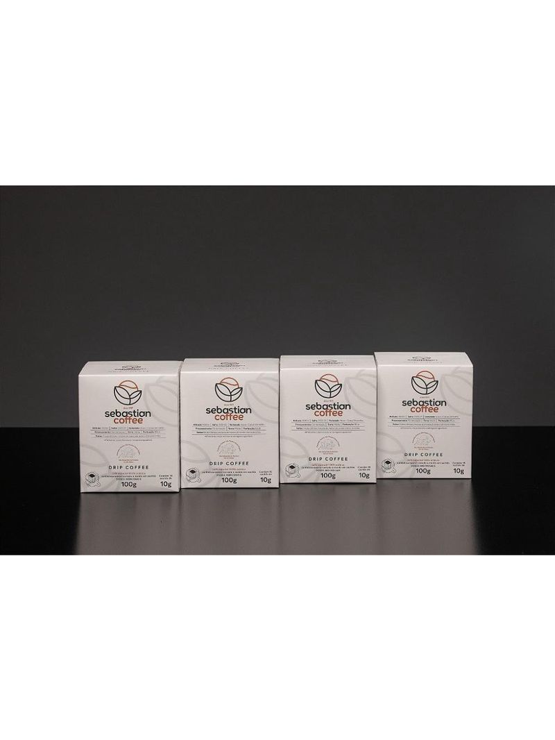 Kit drip coffee - sebastian coffee - 40 sachês (4 caixas)
