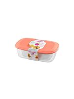Conjunto de potes plásticos retangulares altos vac freezer rosa 3pçs - sanremo