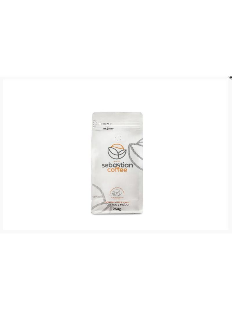 Café em grãos sebastian 250g - notas de frutas, maracujá