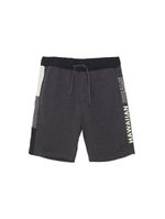 Bermuda de moletom masculina black melange 7495a - hd