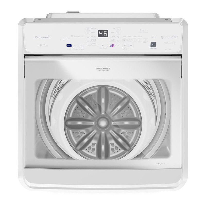 Lavadora NAF190G1W Ciclo Aroma Soft Closing 19kg Panasonic Branco 110V