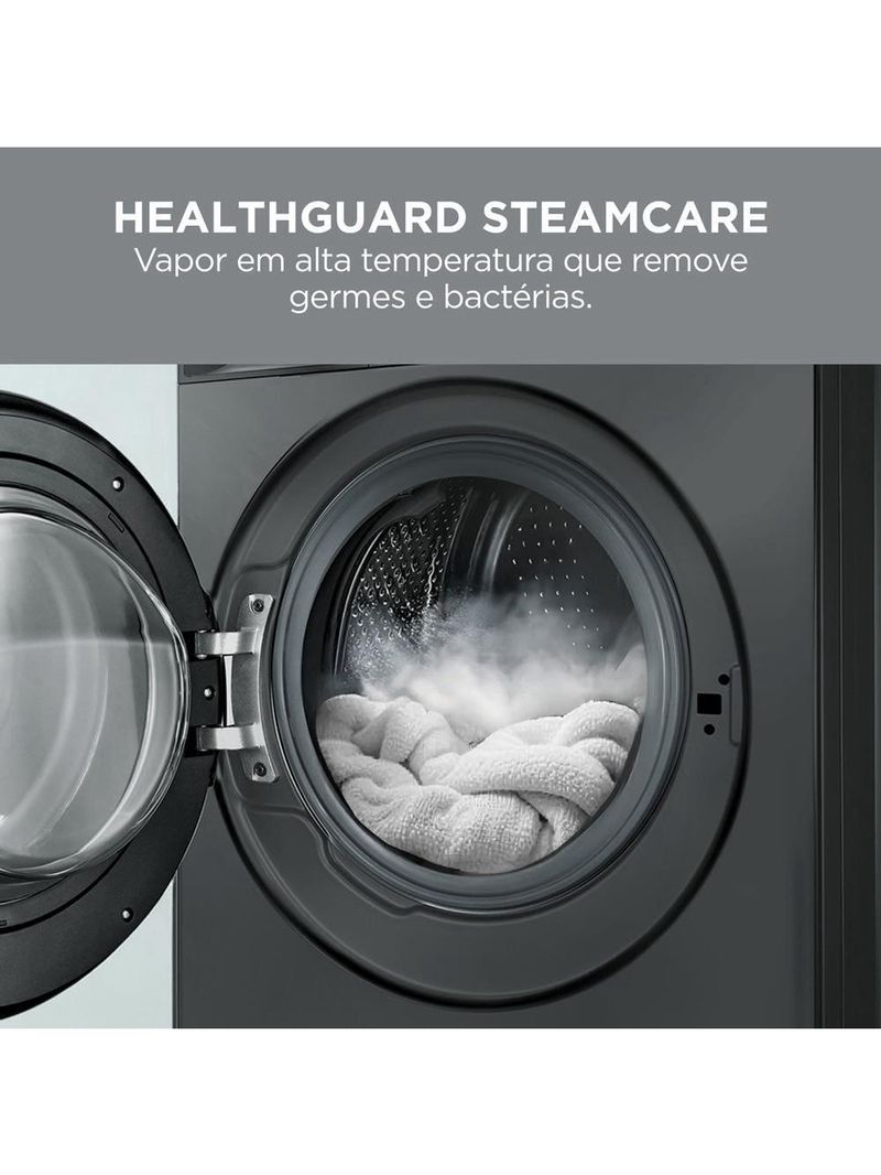 Lava e Seca Midea Slim HealthGuard Smart 11kg Titanium MF201D110WB