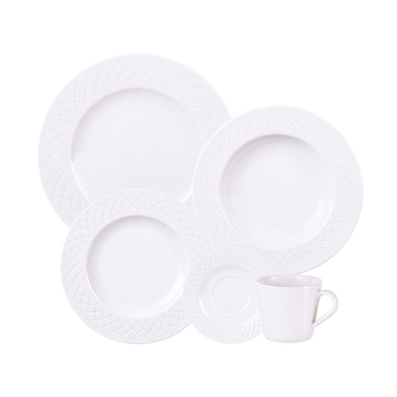 Aparelho de Jantar Tramontina Ingrid em Porcelana 20 Peças