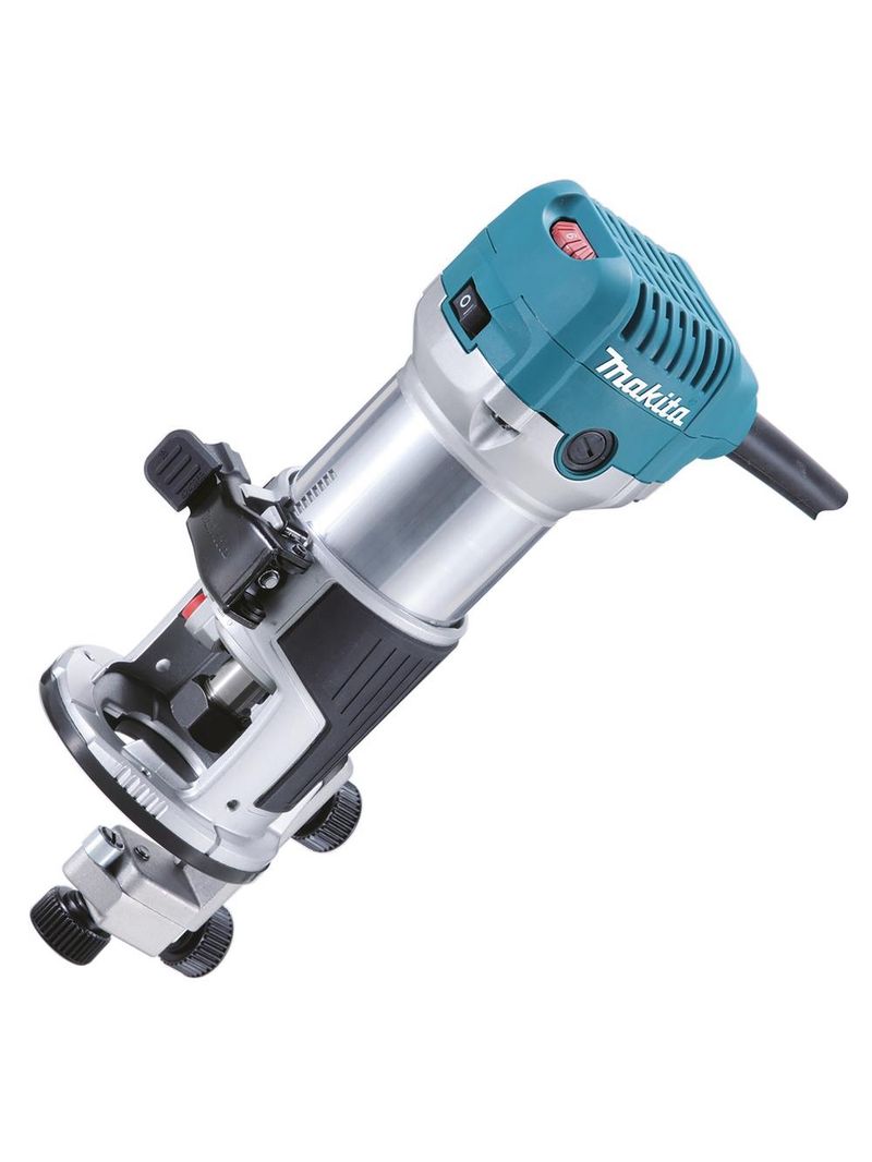 Tupia eletronica 6mm industrial 710w com adaptador coletor bolsa acessórios rt0700cx3 110v makita