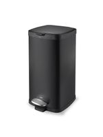 Lixeira brinox com balde e pedal frame 20 l - preta