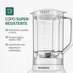 Liquidificador Pratic Power Mondial Branco L-97-W 60hz 127V