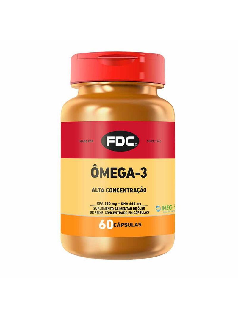 Suplemento alimentar em comprimidos fdc - Ômega 3 2400mg  alta concentração