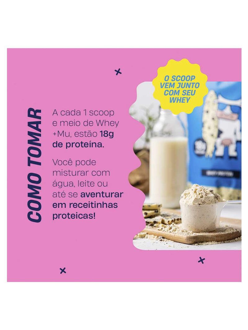 Whey concentrado +mu - cookies’n cream