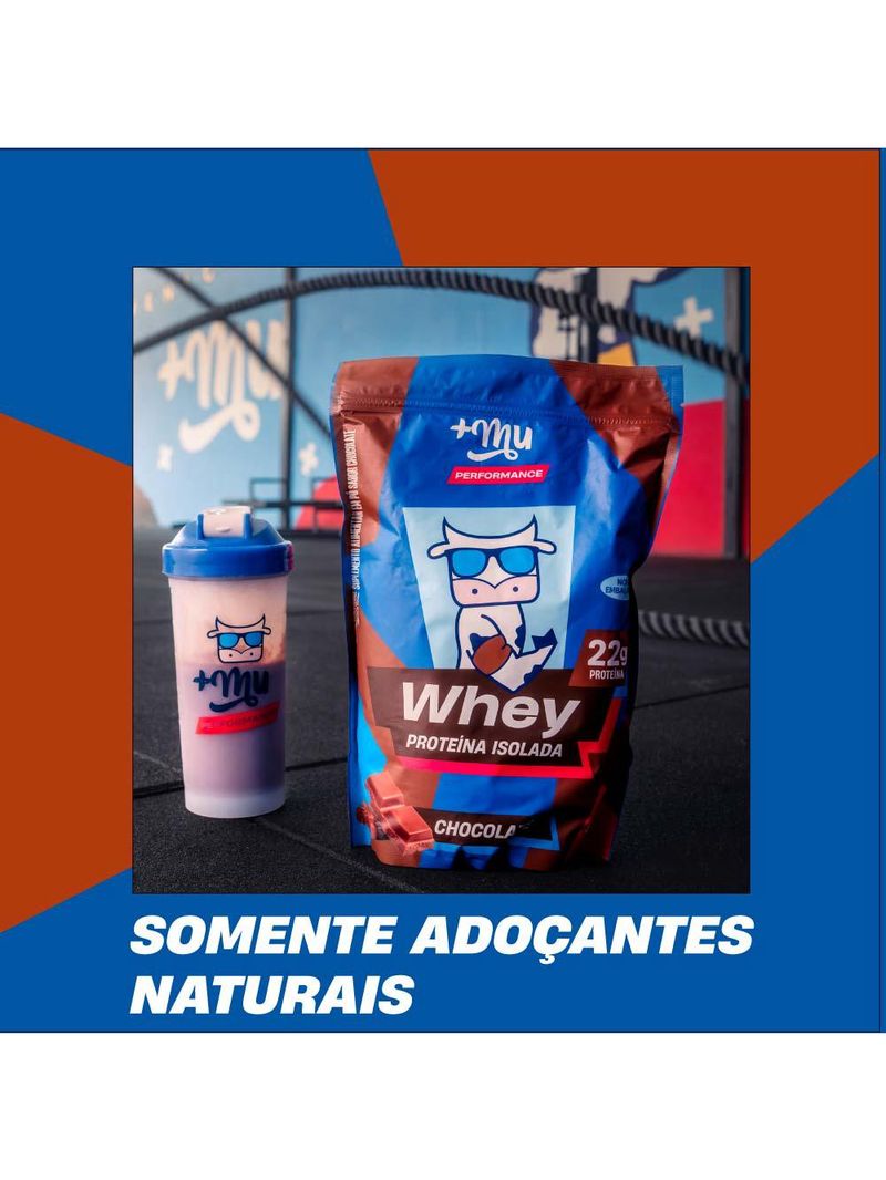 Whey isolado e hidrolisado +mu performance - chocolate