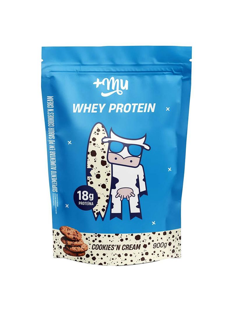 Whey concentrado +mu - cookies’n cream - refil