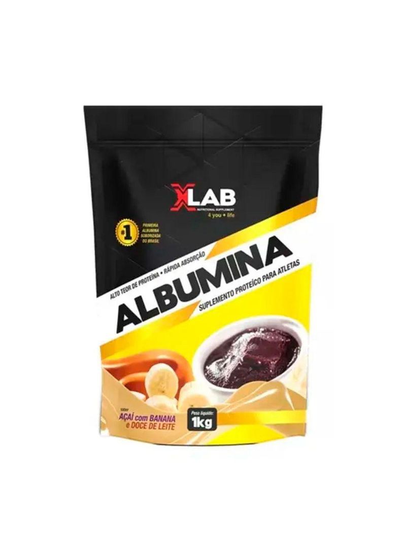 Albumina 1kg Sabor Açaí Com Banana X-lab