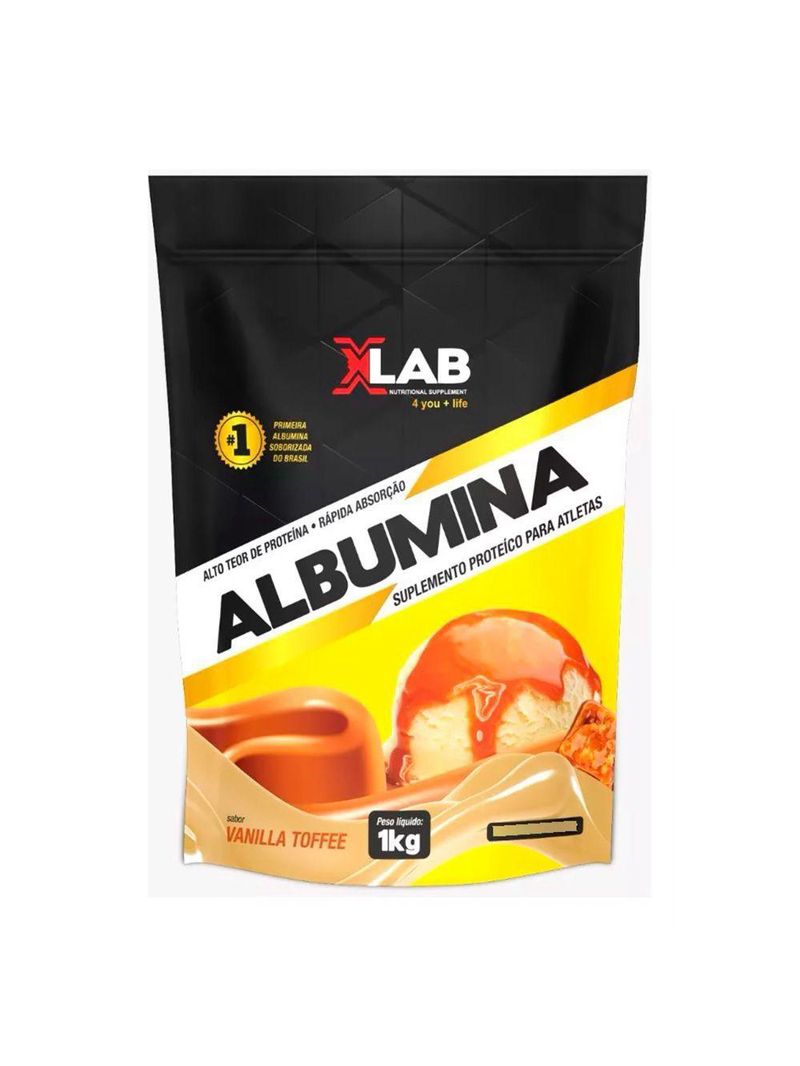 Albumina 1kg Sabor Vanilla Toffee X-lab