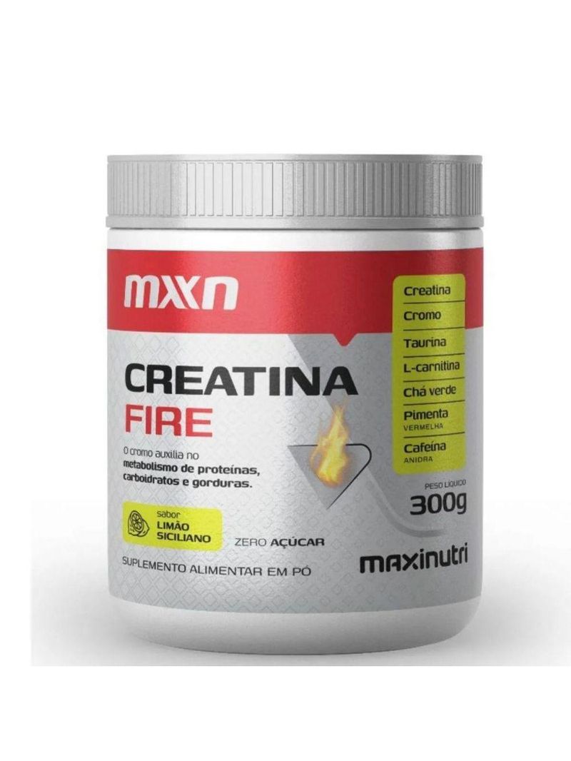 Creatina Fire 300g Sabor Limão Siciliano