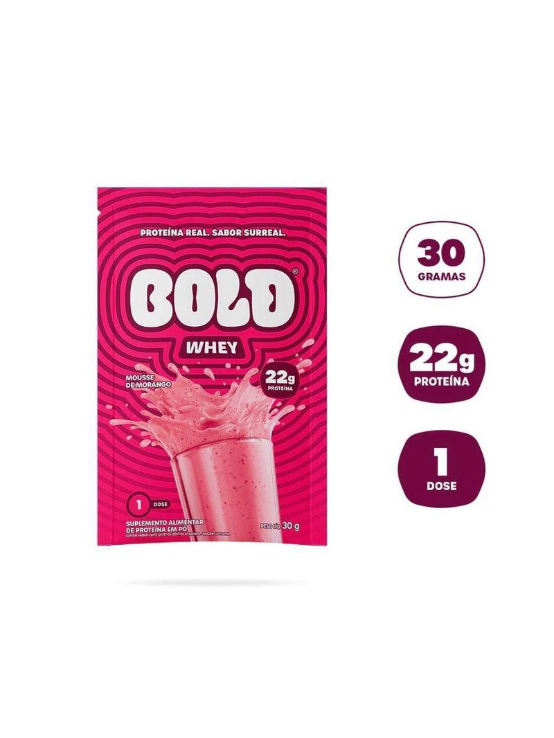 Bold Whey 30g Sabor Mousse De Morango