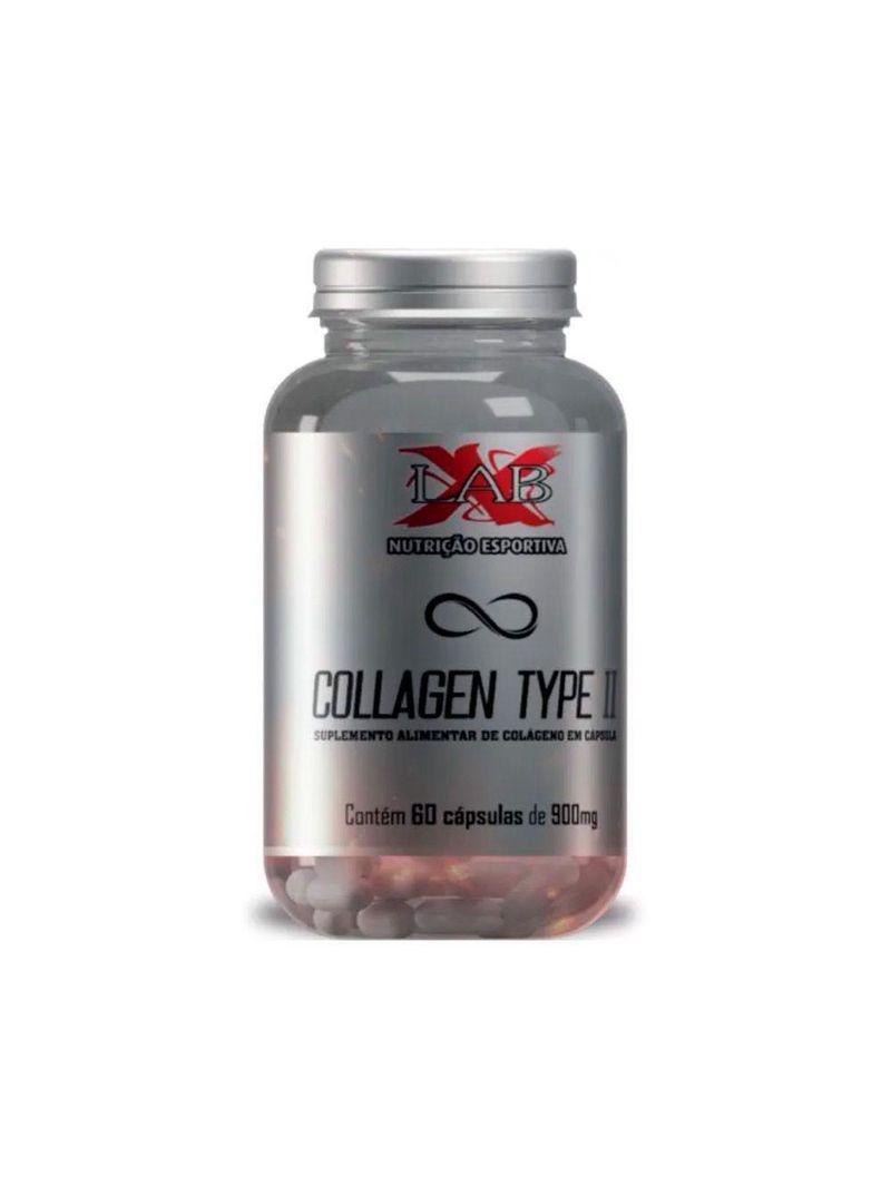 Colágeno Em Capsulas Tipo 2 Com Biotina - 900mg 60 Capsulas X-lab Nutrition