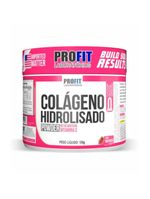 Colageno Hidrolisado Em Pó 150g Sabor Morango Profit